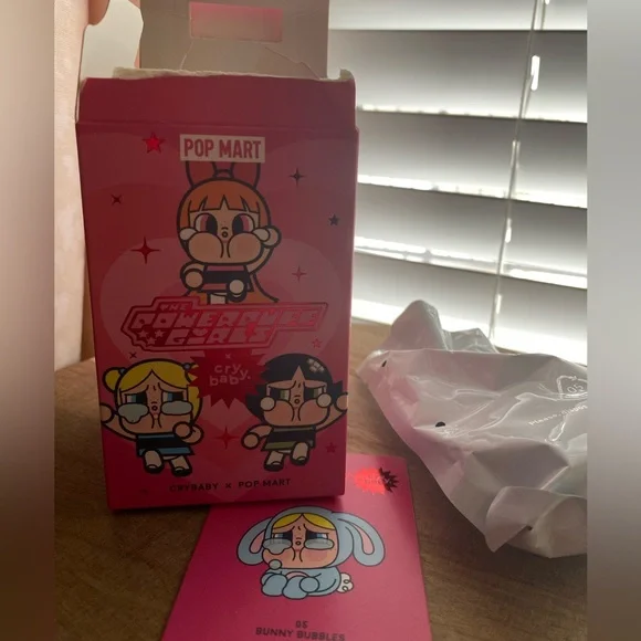 POP MART Crybaby The PowerPuff Girls - Bunny Bubbles Figurine - OB, Wrapped - Picture 3 of 6